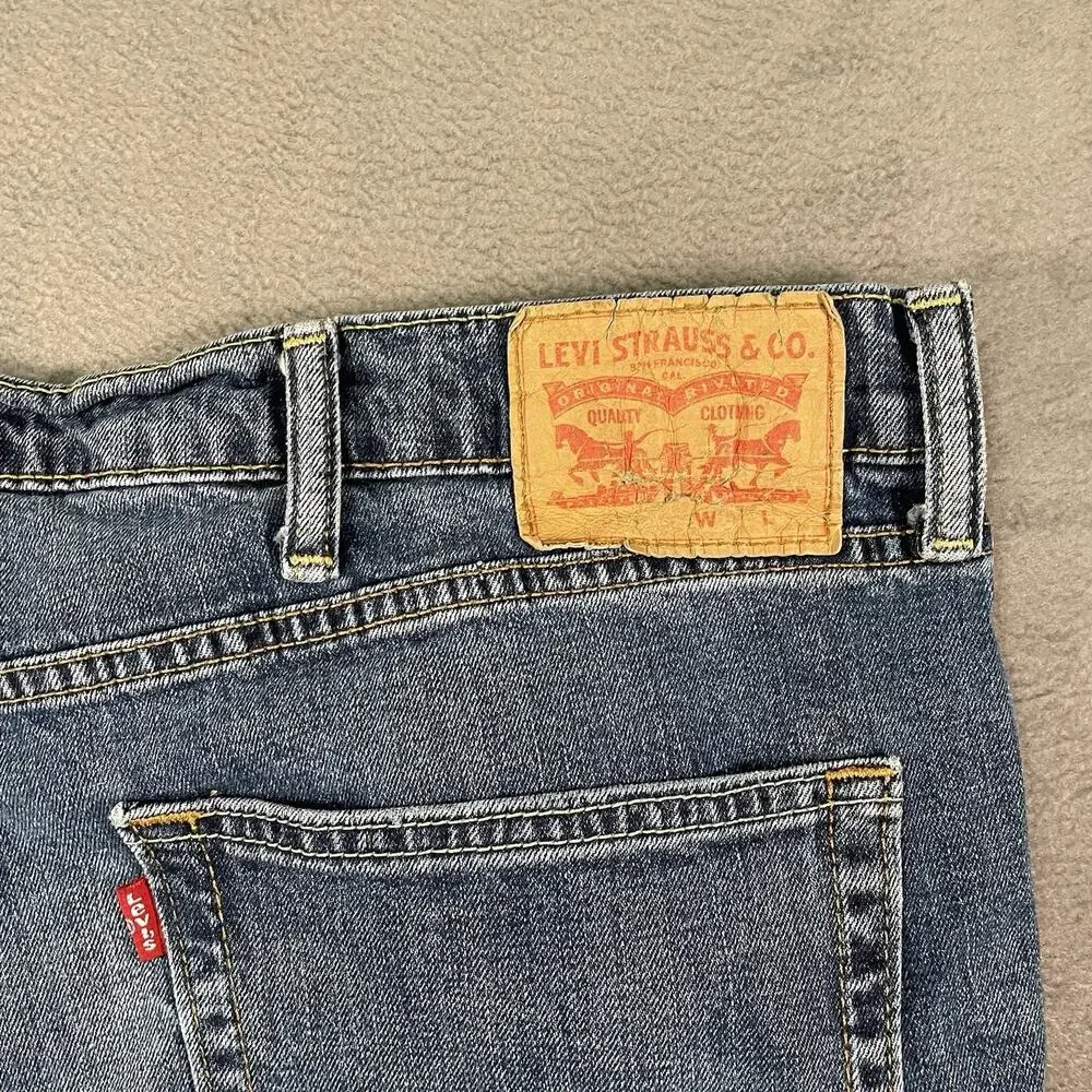 Levi’s 514 Jeans Blue Men’s 42x30 Straight Fit Mid Wash Denim